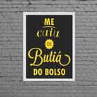 Quadro Me Caiu Os Butiá Do Bolso 33x24cm Moldura:madeira Bran