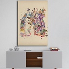 Quadro Medicina - 1 Tela Estampado