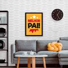 Quadro Melhor Pai 45x34cm - Com Vidro Moldura:madeira Preta