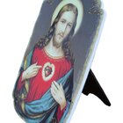 Quadro Mesa Coleção Natal Sagrado Coração De Jesus 14x20cm