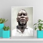 Quadro Mestre Irineu- Santo Daime 45x34cm Moldura:madeira Pre