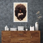 Quadro Meu Black Power Dos Sonhos 33x24cm - Com Vidro Moldura