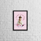 Quadro Meu Imaculado Coração Triunfará 33x24cm - Com Vidro Mo