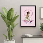 Quadro Meu Imaculado Coração Triunfará 45x34cm Moldura:madeir