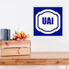 Quadro Mineiro Gíria Uai - 33x33cm - Com Vidro Moldura Preta