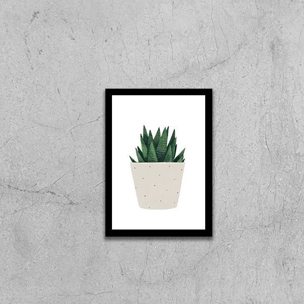 Quadro Mini Espada De São Jorge 24x18cm Moldura:madeira Branca