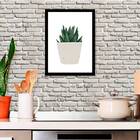 Quadro Mini Espada De São Jorge 33x24cm - Com Vidro Moldura:m