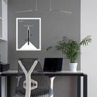 Quadro Minimalista Bauhaus Cinza - Bicicleta 45x34cm Moldura