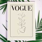 Quadro Minimalista Fashion Marca famosa 33x24cm Moldura:madei