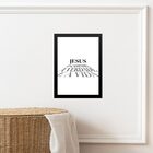 Quadro Minimalista Jesus Caminho Verdade Vida 33x24cm Moldura