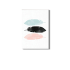 Quadro Minimalista Penas Coloridas Pássaro Canvas 100x70cm