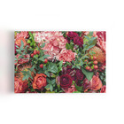 Quadro Mix De Craveiros Rosas E Frutos Canvas 120x80cm