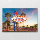 Quadro Moderno Decorativo Welcome Las Vegas Sem Moldura E Sem