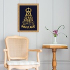 Quadro Moldura Dourada Acaso Não Sabeis 33x24cm Acabamento:co