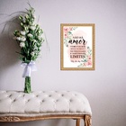 Quadro Moldura Dourada Amor De Mãe 33x24cm Acabamento:com Ace
