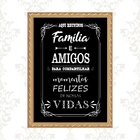 Quadro Moldura Dourada Área Gourmet 24x18cm Acabamento:com Ac