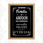 Quadro Moldura Dourada Área Gourmet 45x34cm Acabamento:com Ac