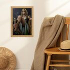 Quadro Moldura Dourada Arquétipo Cleópatra 45x34cm Acabamento