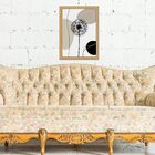 Quadro Moldura Dourada Arte Dente De Leão 33x24cm Acabamento: