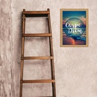 Quadro Moldura Dourada Carpe Diem 33x24cm Acabamento:com Acet