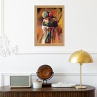 Quadro Moldura Dourada Cigana - Arte 33x24cm Acabamento:com A