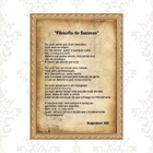 Quadro Moldura Dourada Filosofia 45x34cm Acabamento:com Vidro