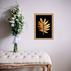 Quadro Moldura Dourada - Folha 45x34cm Acabamento:com Acetato