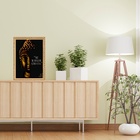 Quadro Moldura Dourada Frase Buda 45x34cm Acabamento:com Vidro
