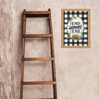 Quadro Moldura Dourada Home Sweet Home 33x24cm Acabamento:com