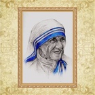 Quadro Moldura Dourada Madre Teresa De Calcutá 45x34cm Acabam