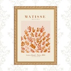 Quadro Moldura Dourada Matisse - Coral 45x34cm Acabamento:com