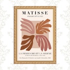 Quadro Moldura Dourada Matisse Terracota 45x34cm Acabamento:c