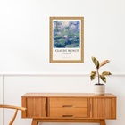 Quadro Moldura Dourada Monet - Lilies 33x24cm Acabamento:com