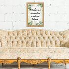 Quadro Moldura Dourada O Senhor É Meu Pastor 33x24cm Acabamen