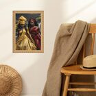 Quadro Moldura Dourada Oxum E Iansã 45x34cm Acabamento:com Vi