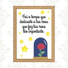 Quadro Moldura Dourada Pequeno Príncipe 33x24cm Acabamento:co