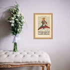 Quadro Moldura Dourada Pequeno Príncipe Vintage Frase 45x34cm