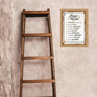 Quadro Moldura Dourada Regras Da Casa 45x34cm Acabamento:com