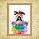 Quadro Moldura Dourada Santa Sara Ciganos 33x24cm Acabamento: