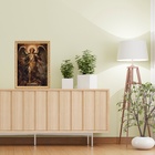 Quadro Moldura Dourada São Miguel Arcanjo 45x34cm Acabamento: