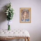 Quadro Moldura Dourada Signo Capricórnio 45x34cm Acabamento:c