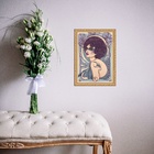 Quadro Moldura Dourada Signo Escorpião 45x34cm Acabamento:com