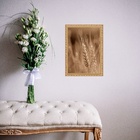 Quadro Moldura Dourada Trigo 24x18cm Acabamento:com Acetato