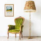 Quadro Moldura Dourada Van Gogh - Paisagem 24x18cm Acabamento