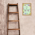 Quadro Moldura Dourada Vida Me Surpreenda 24x18cm Acabamento: