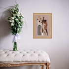 Quadro Moldura Dourada Viva A Diversidade 33x24cm Acabamento: