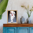 Quadro Moldura Dourada Zé Pilintra 45x34cm Acabamento:com Vid