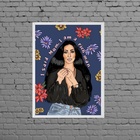 Quadro Mom, I Am A Rich Man 33x24cm Moldura:madeira Preta