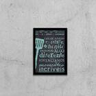 Quadro Momentos Incríveis Na Cozinha 45x34cm - Com Vidro Mold