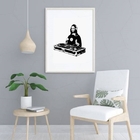 Quadro Monalisa Dj - 60x48cm Moldura:madeira Preta